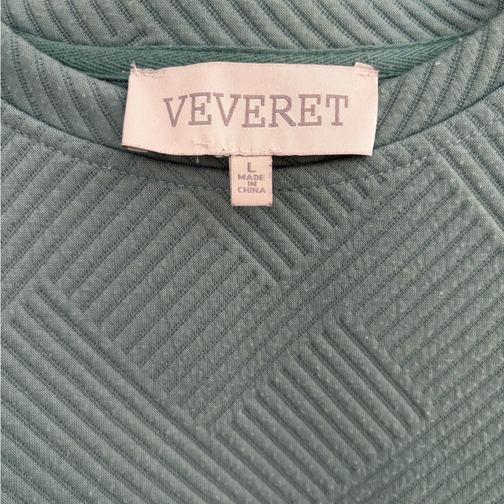 Green Oversized Boxy Cap Sleeve Top - Picture 4 of 5